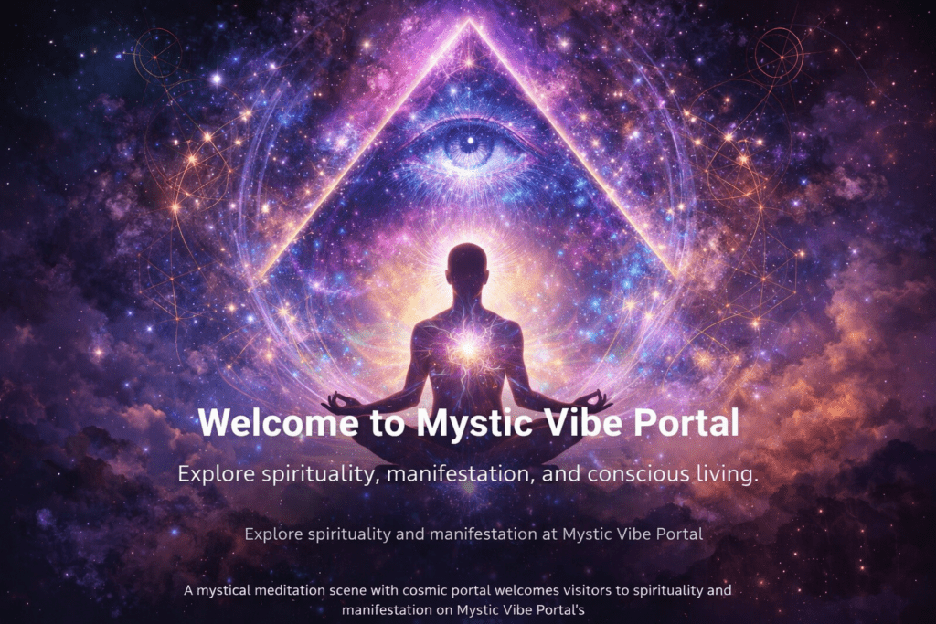 mystical meditation spiritual awakening cosmic energy portal consciousness